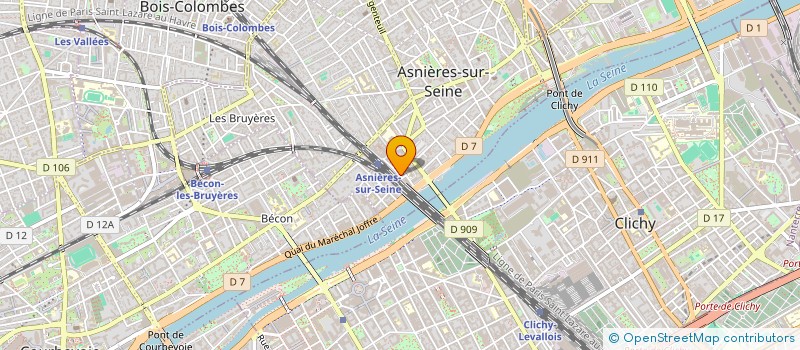 localisation de l'entreprise MADAME AGNES CARLOTTI  ASNIERES-SUR-SEINE