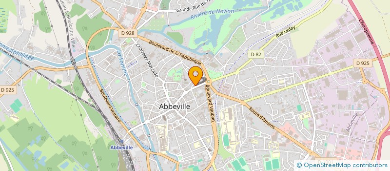 localisation de l'entreprise MADAME AGNES CARPENTIER à ABBEVILLE