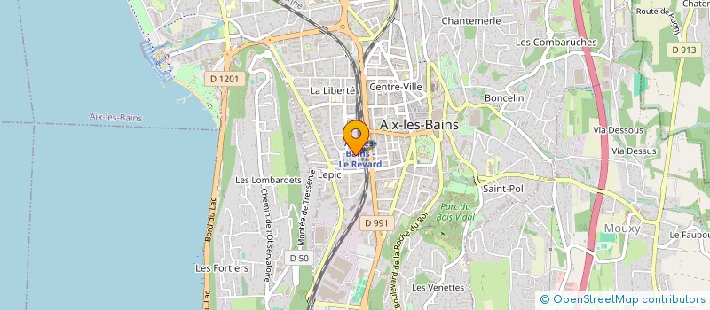 localisation de l'entreprise MADAME AGNES CARRET à AIX-LES-BAINS