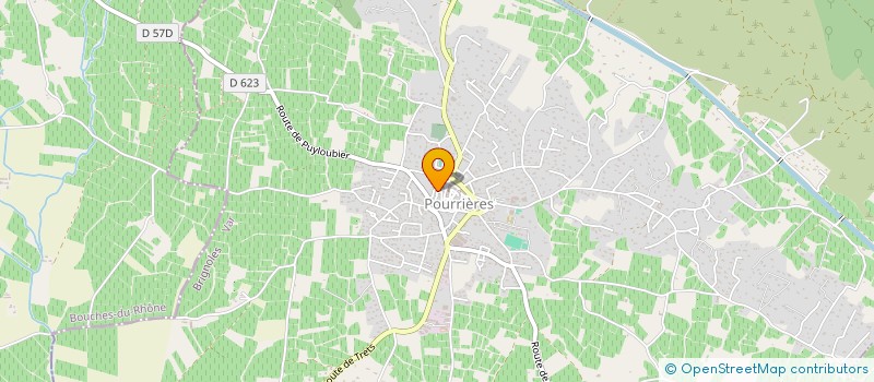 localisation de l'entreprise MADAME AGNES CASTALDI  POURRIERES