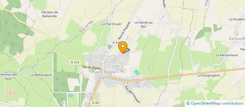 localisation de l'entreprise MADAME AGNES CATHERINE  SAINT-PIERRE-EGLISE