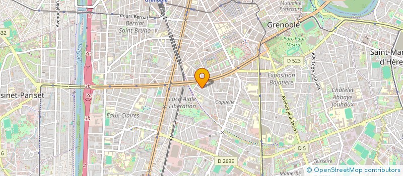 localisation de l'entreprise MADAME AGNES CAUVIN  GRENOBLE