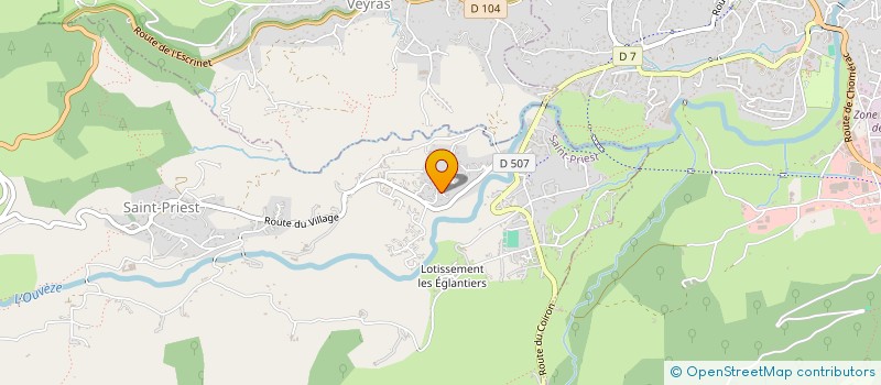 localisation de l'entreprise MADAME AGNES CHAROUSSET  SAINT-PRIEST