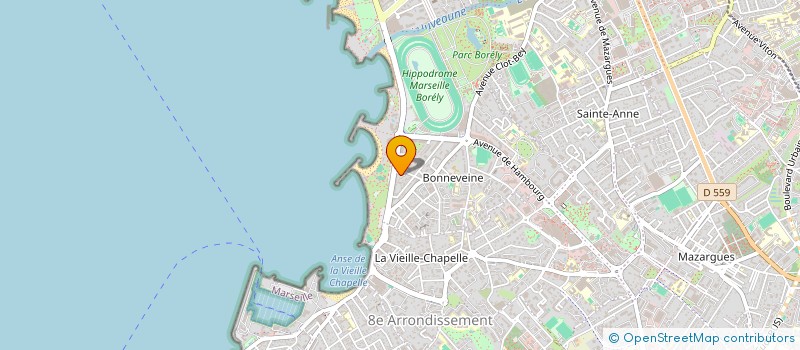 localisation de l'entreprise MADAME AGNES CHAVEAU à MARSEILLE 8