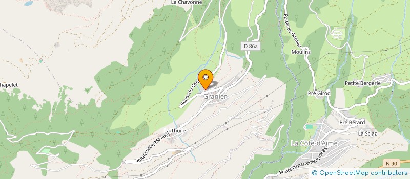 localisation de l'entreprise MADAME AGNES CLAIR à LA PLAGNE TARENTAISE