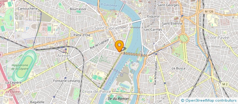 localisation de l'entreprise MADAME AGNES CLARET-TOURNIER  TOULOUSE