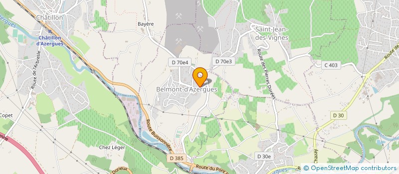 localisation de l'entreprise MADAME AGNES CLEMENCON à BELMONT-D'AZERGUES