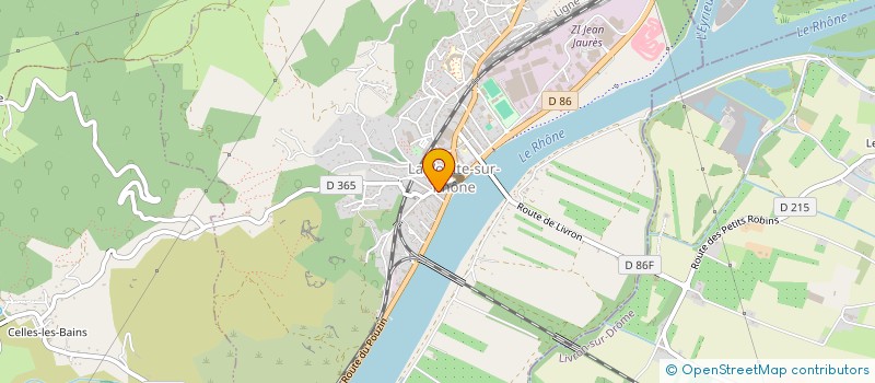 localisation de l'entreprise MADAME AGNES COJEAN  LA VOULTE-SUR-RHONE