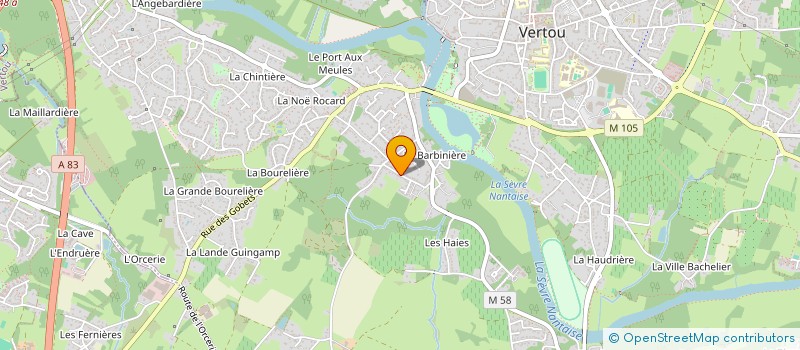 localisation de l'entreprise MADAME AGNES COLLAS  VERTOU