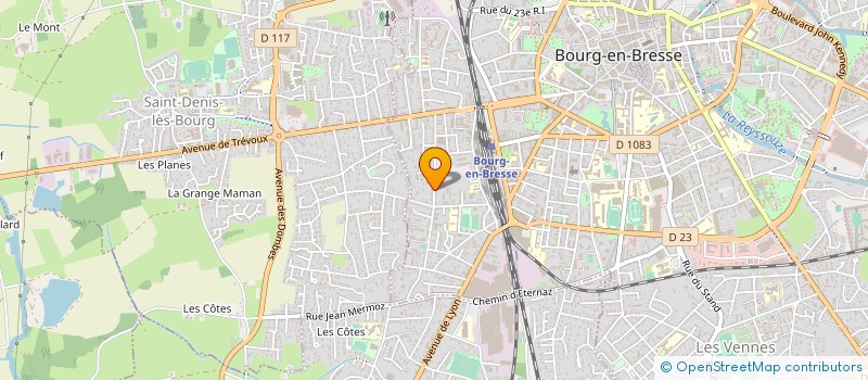 localisation de l'entreprise MADAME AGNES COLOMBET à BOURG-EN-BRESSE