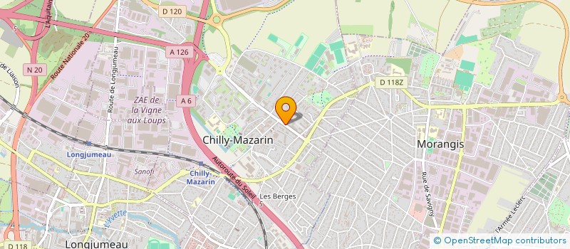 localisation de l'entreprise MADAME AGNES CORBEL à CHILLY-MAZARIN
