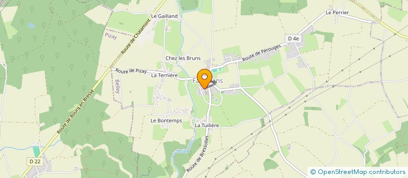 localisation de l'entreprise MADAME AGNES CORNILLON  FARAMANS