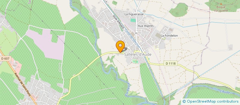 localisation de l'entreprise MADAME AGNES COSSON  SALLELES-D'AUDE