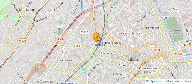 localisation de l'entreprise MADAME AGNES COUDENYS  ROUBAIX