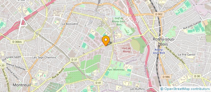localisation de l'entreprise MADAME AGNES COURCHIA à MONTREUIL