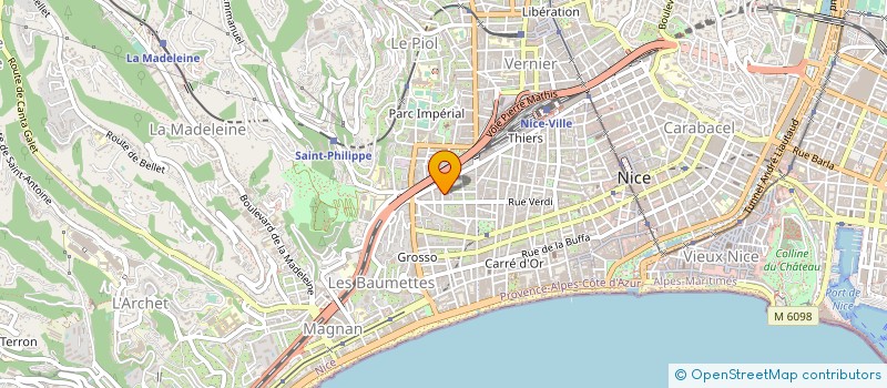 localisation de l'entreprise MADAME AGNES COURTADON à NICE