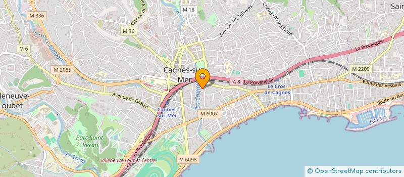 localisation de l'entreprise MADAME AGNES COURTEVILLE à CAGNES-SUR-MER