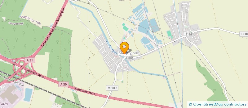 localisation de l'entreprise MADAME AGNES COURTOT  MAGNY-SUR-TILLE