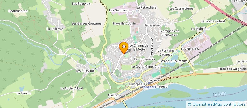 localisation de l'entreprise MADAME AGNES COUZINET  LANGEAIS