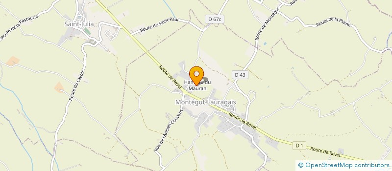 localisation de l'entreprise MADAME AGNES CRESPY à MONTEGUT LAURAGAIS