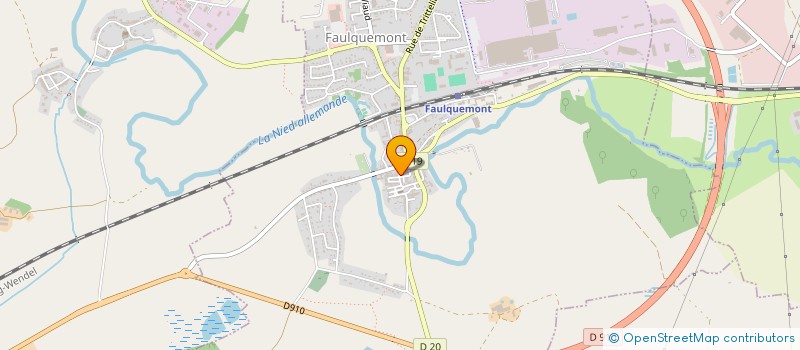 localisation de l'entreprise MADAME AGNES CRESSANT  FAULQUEMONT