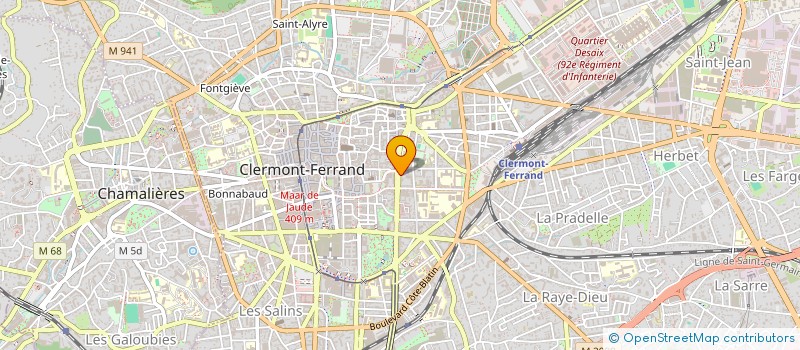 localisation de l'entreprise MADAME AGNES DE BEGON DE LAROUZIERE DE MONTLOSIER  CLERMONT-FERRAND