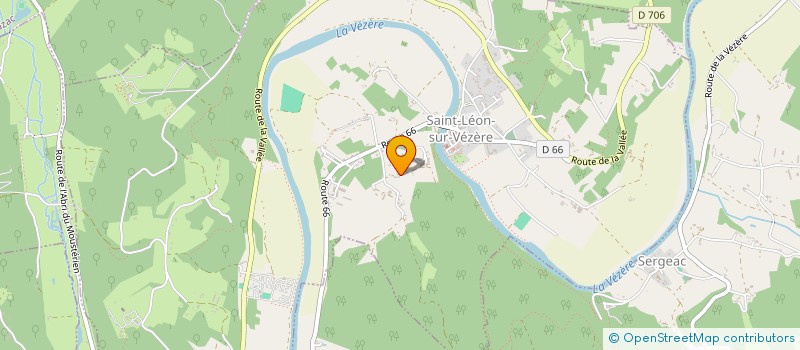localisation de l'entreprise MADAME AGNES DEBIARD à SAINT-LEON-SUR-VEZERE