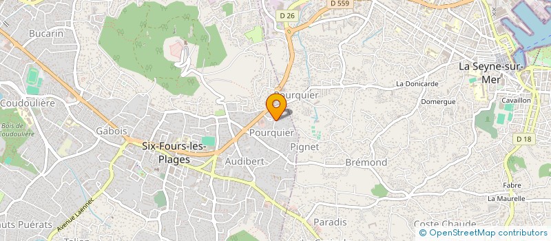 localisation de l'entreprise MADAME AGNES DECOURTY à SIX-FOURS-LES-PLAGES