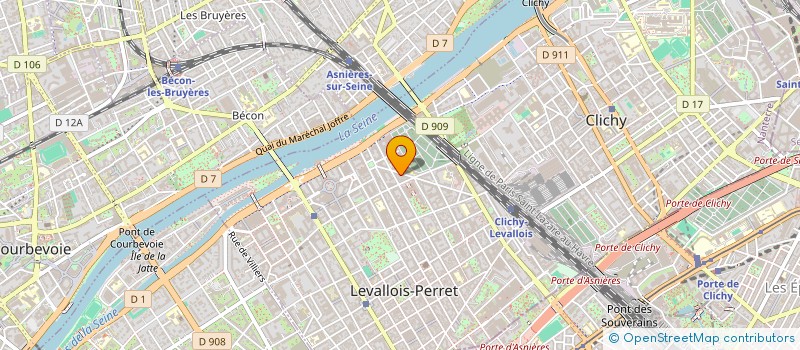 localisation de l'entreprise MADAME AGNES DECREUZE  LEVALLOIS-PERRET