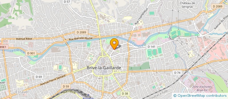 localisation de l'entreprise MADAME AGNES DELCLAUD  BRIVE-LA-GAILLARDE