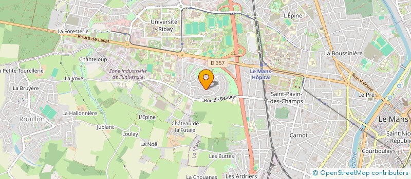 localisation de l'entreprise MADAME AGNES DELON  LE MANS