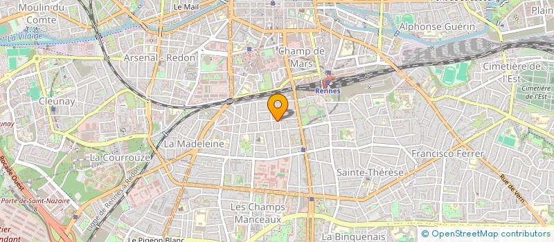 localisation de l'entreprise MADAME AGNES DENIS  RENNES