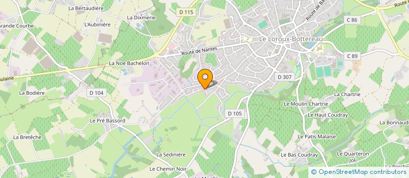 localisation de l'entreprise MADAME AGNES DEPREYTERE  LE LOROUX-BOTTEREAU