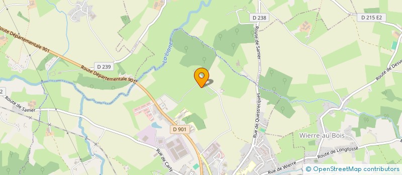 localisation de l'entreprise MADAME AGNES DERVAUX  SAMER