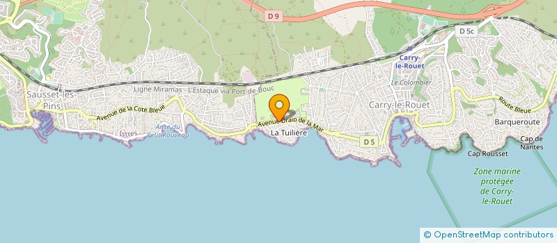 localisation de l'entreprise MADAME AGNES DEVAUX  CARRY-LE-ROUET