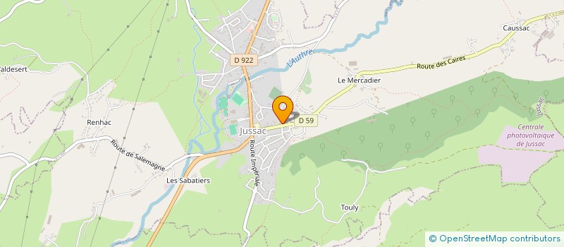 localisation de l'entreprise MADAME AGNES DEVEZE à JUSSAC