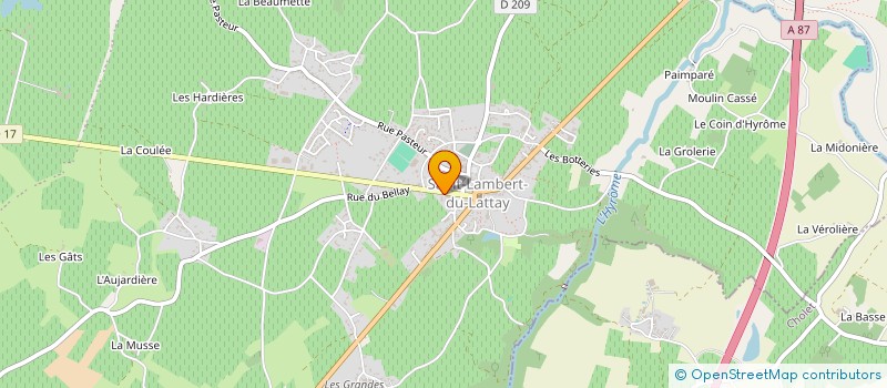 localisation de l'entreprise MADAME AGNES DONEAU à BEAULIEU-SUR-LAYON