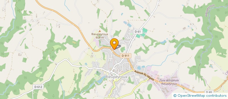 localisation de l'entreprise MADAME AGNES DOUZIECH  RIEUPEYROUX