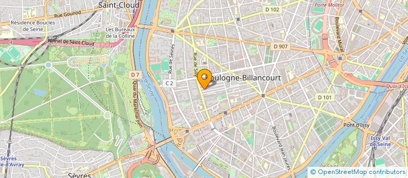 localisation de l'entreprise MADAME AGNES DREYFUS à BOULOGNE-BILLANCOURT