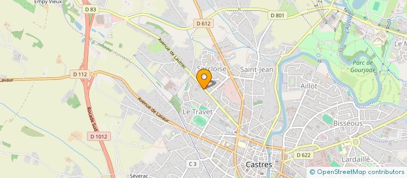 localisation de l'entreprise MADAME AGNES DRUESNE à CASTRES