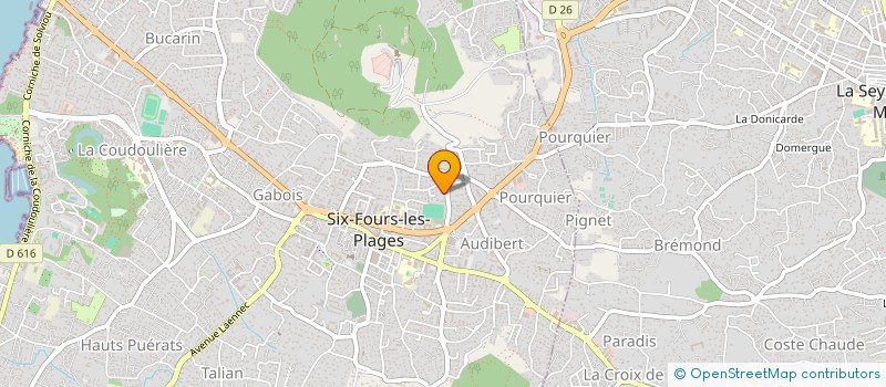 localisation de l'entreprise MADAME AGNES DUBOIS à SIX-FOURS-LES-PLAGES