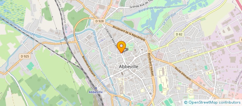 localisation de l'entreprise MADAME AGNES DUCHAUSSOY à ABBEVILLE