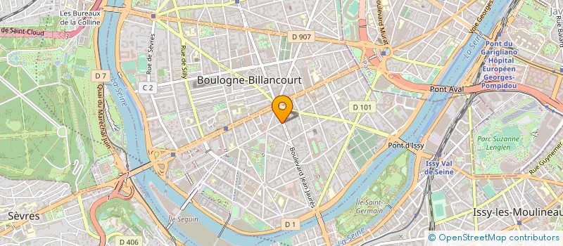 localisation de l'entreprise MADAME AGNES DUCRET à BOULOGNE-BILLANCOURT