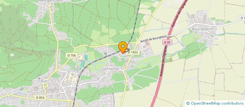 localisation de l'entreprise MADAME AGNES DUFEUTRELLE  GERTWILLER