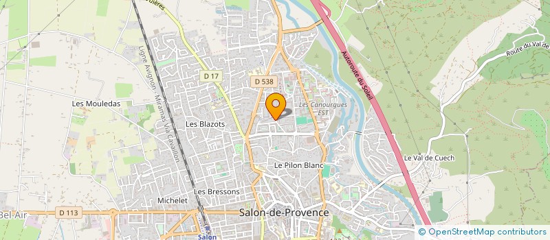 localisation de l'entreprise MADAME AGNES DUMONT  SALON-DE-PROVENCE