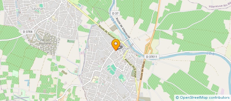 localisation de l'entreprise MADAME AGNES DUMONTIER  SERIGNAN