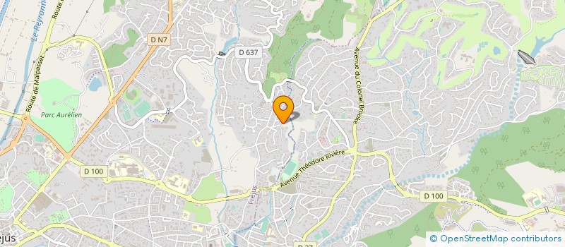 localisation de l'entreprise MADAME AGNES DUNAND à FREJUS