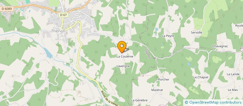 localisation de l'entreprise MADAME AGNES DUPRE  THENON