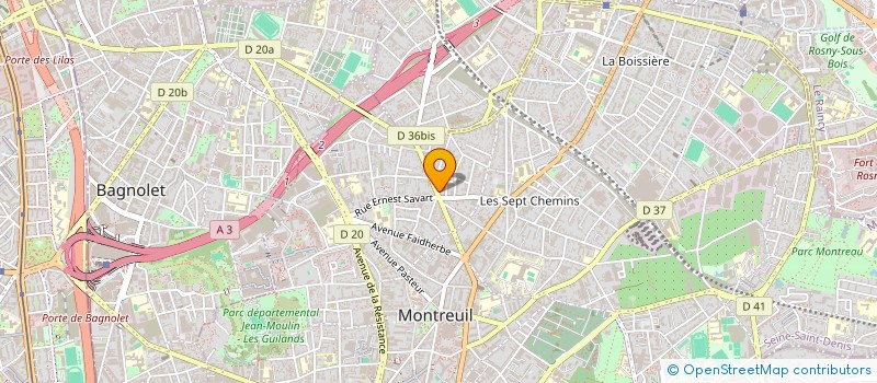 localisation de l'entreprise MADAME AGNES DURAND à MONTREUIL