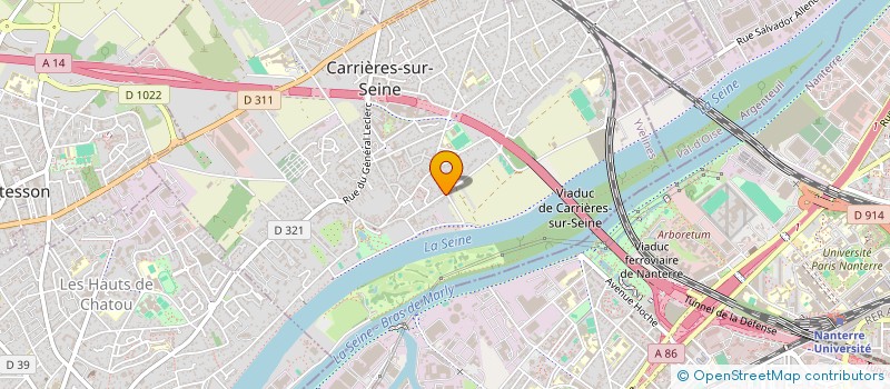 localisation de l'entreprise MADAME AGNES DURAND  CARRIERES-SUR-SEINE